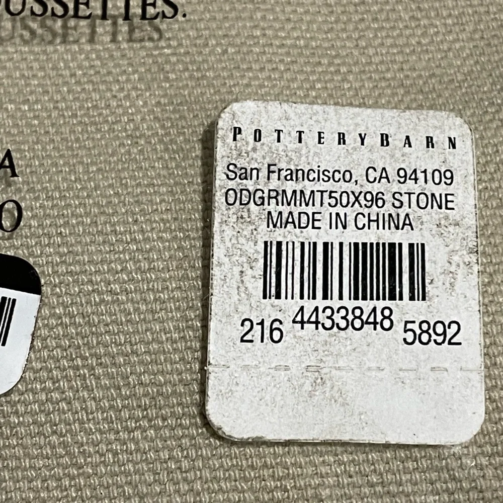 Pottery Barn Outdoor Drape in Stone 50x96